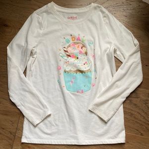 Birthday Shirt Long Sleeve girls Size M 7/8